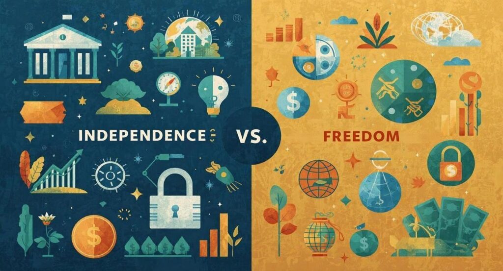 Financial Independence vs Financial Freedom