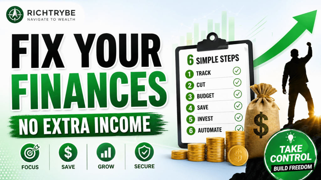 How to Fix Your Finances Without Earning More Money: 6 Simple Steps That Actually Work
