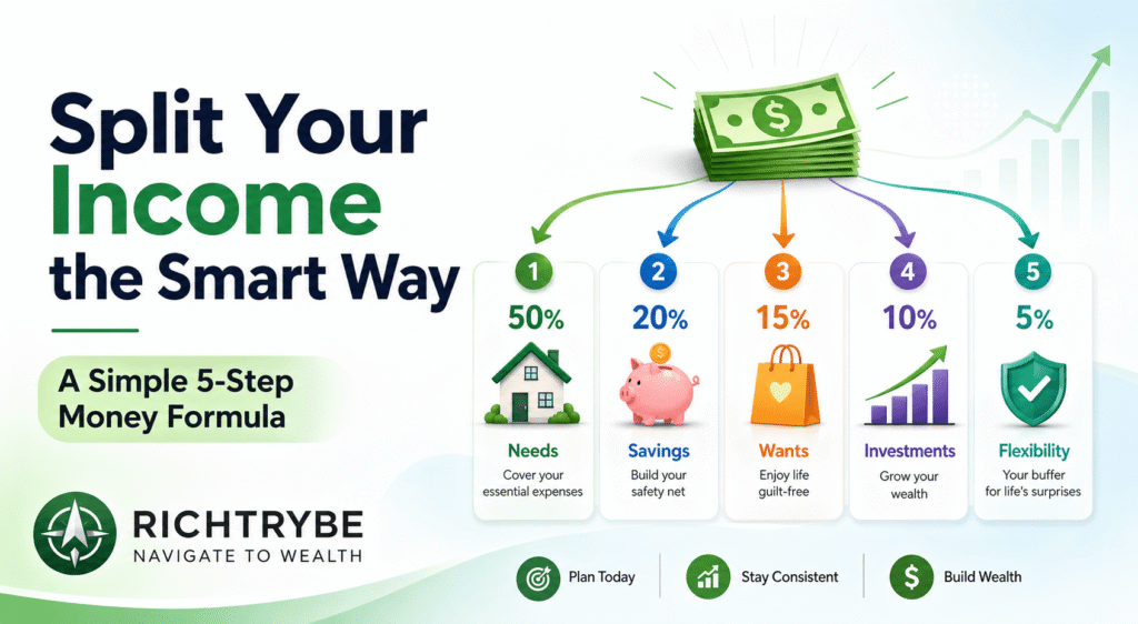 The Best Way to Split Your Income: A Simple 5-Step Money Formula for Beginners