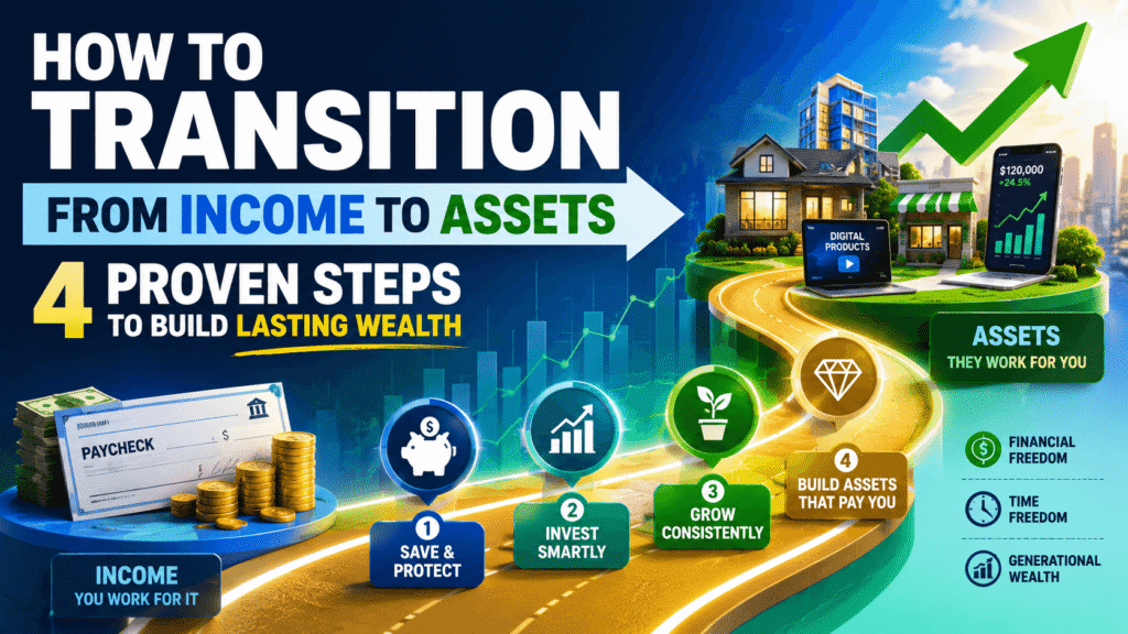 How to transition from income to assets in four stages