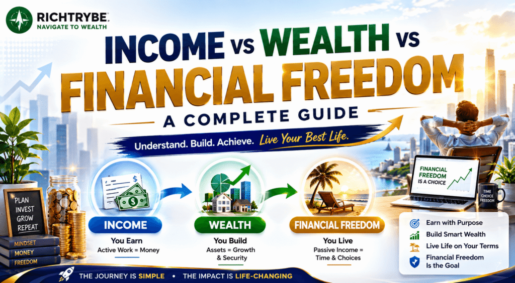 the Difference Between Income, Wealth and Financial Freedom
