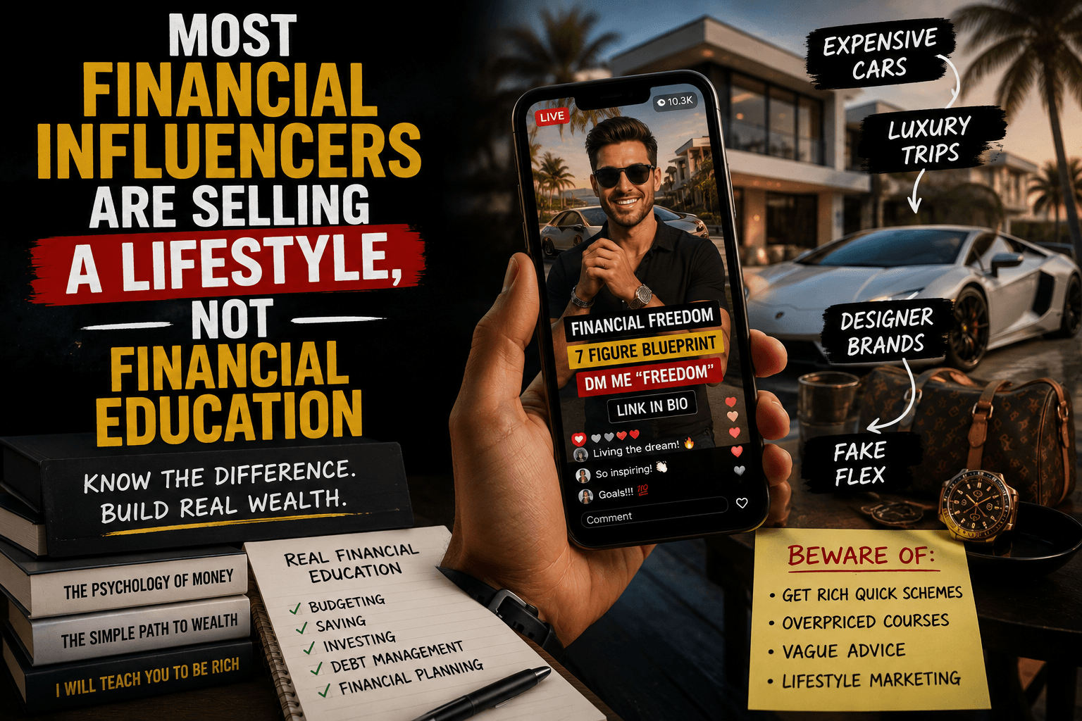 Most Financial Influencers Are Selling a Lifestyle, Not Financial Education